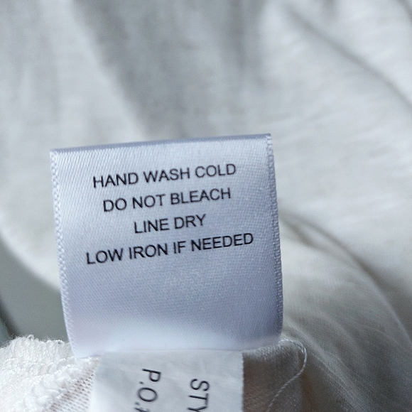 Red Camel - Ivory/Cream Blouse w/ Lace - Roll Tab Sleeves - Picture 7 of 7